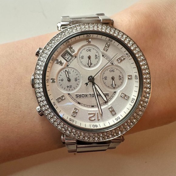 Michael Kors Glitz Silver Dial Stainless Steel Women\'s Watch main image 4